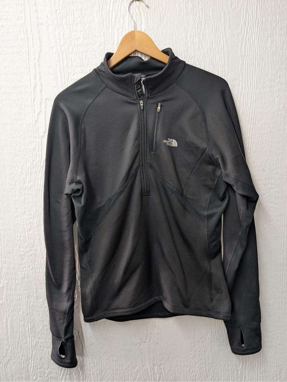 The North Face Quarter Zip Pullover Flight Series Lightweight Black Men's Small